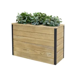 Jardinera De Madera Con Autorriego 86x34x60 Cm Nidum Hortalia