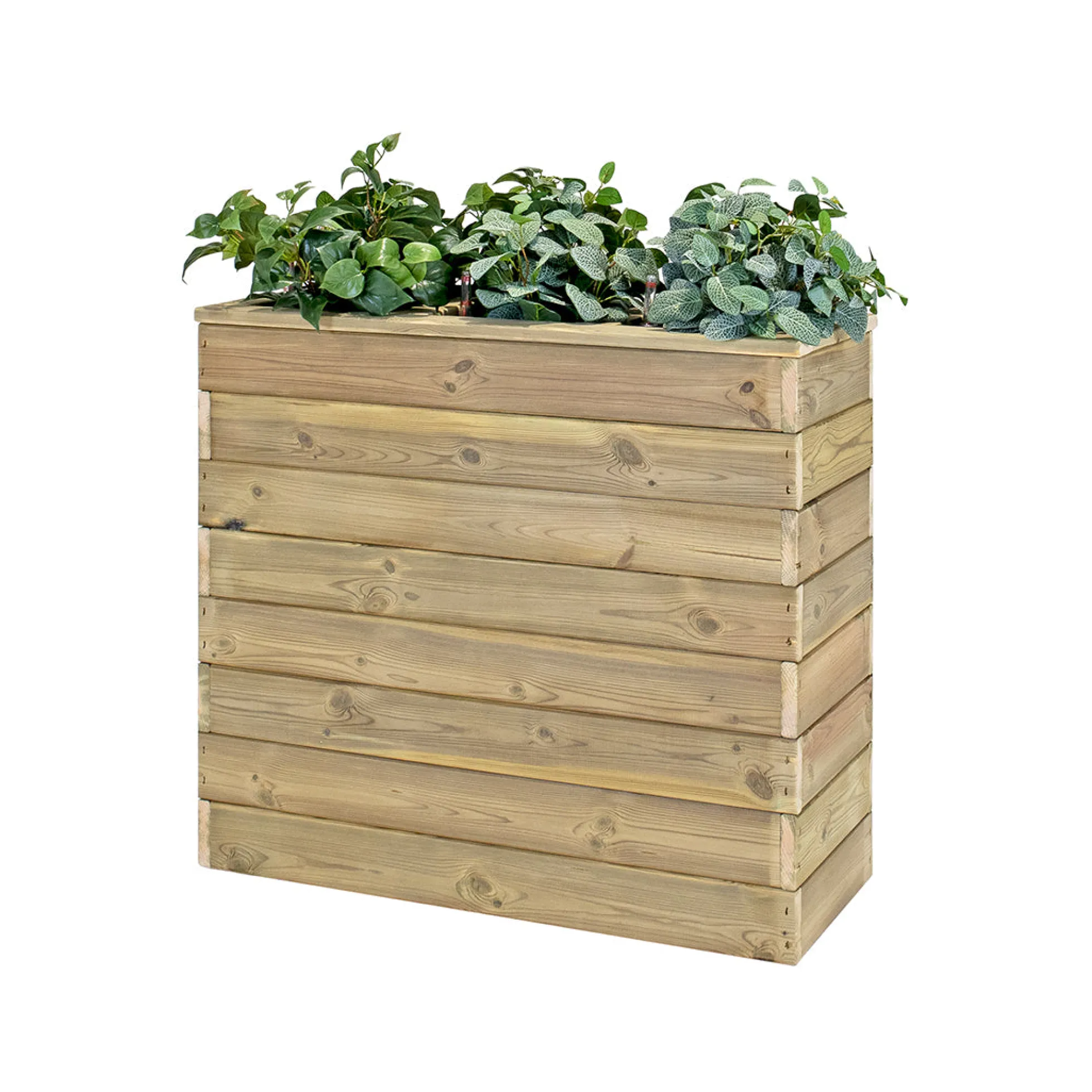 Jardinera De Madera Con Autorriego 86x34x40 Cm Nidum Basic Hortalia