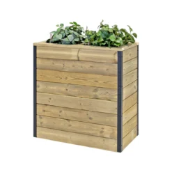 Jardinera De Madera Con Autorriego 75x40x80 Cm Nidum Hortalia