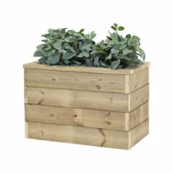 Jardinera De Madera Con Autorriego 60x34x40 Cm Nidum Basic Hortalia