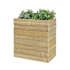 Jardinera De Madera Con Autorriego 75x40x80 Cm Nidum Basic Hortalia