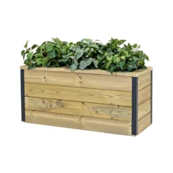 Jardinera De Madera Con Autorriego 86x34x40 Cm Nidum Hortalia