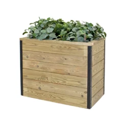 Jardinera De Madera Con Autorriego 40x40x60 Cm Nidum Hortalia