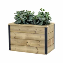 Jardinera De Madera Con Autorriego 60x34x40 Cm Nidum Hortalia