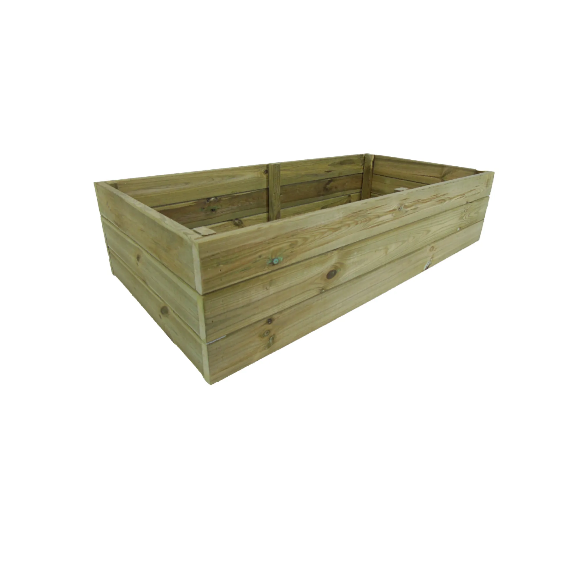 Jardinera De Madera Eko De Pino Tratada Vidahuerto 100x50x30 Cm.