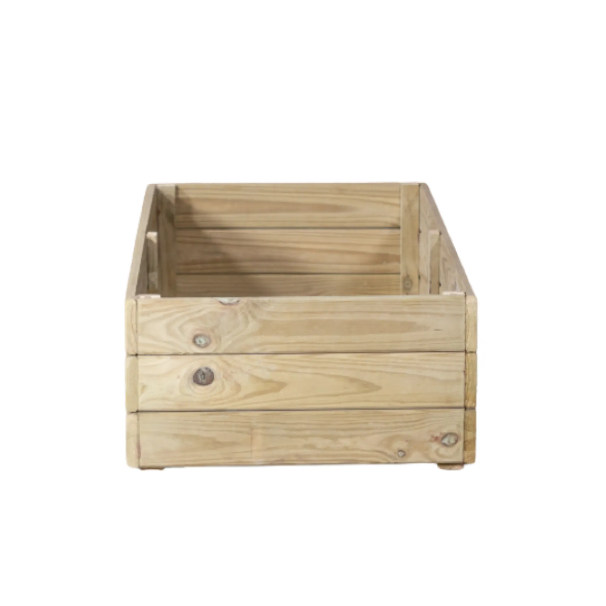 Jardinera De Madera Eko De Pino Tratada Vidahuerto 100x50x30 Cm.