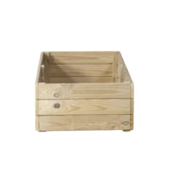 Jardinera De Madera Eko De Pino Tratada Vidahuerto 120x60x30 Cm.