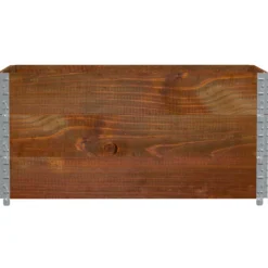 Jardinera De Madera Maciza De Pino Marrón 120x80 Cm