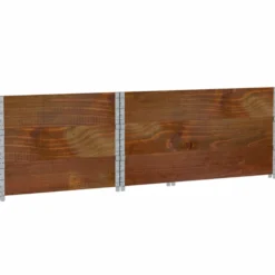Jardinera De Madera Maciza De Pino Marrón 120x80 Cm