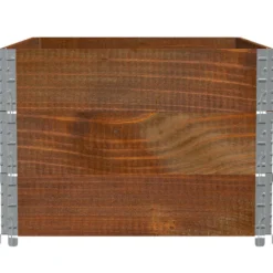 Jardinera De Madera Maciza De Pino Marrón 120x80 Cm
