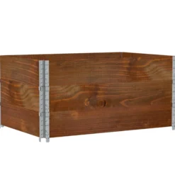 Jardinera De Madera Maciza De Pino Marrón 120x80 Cm