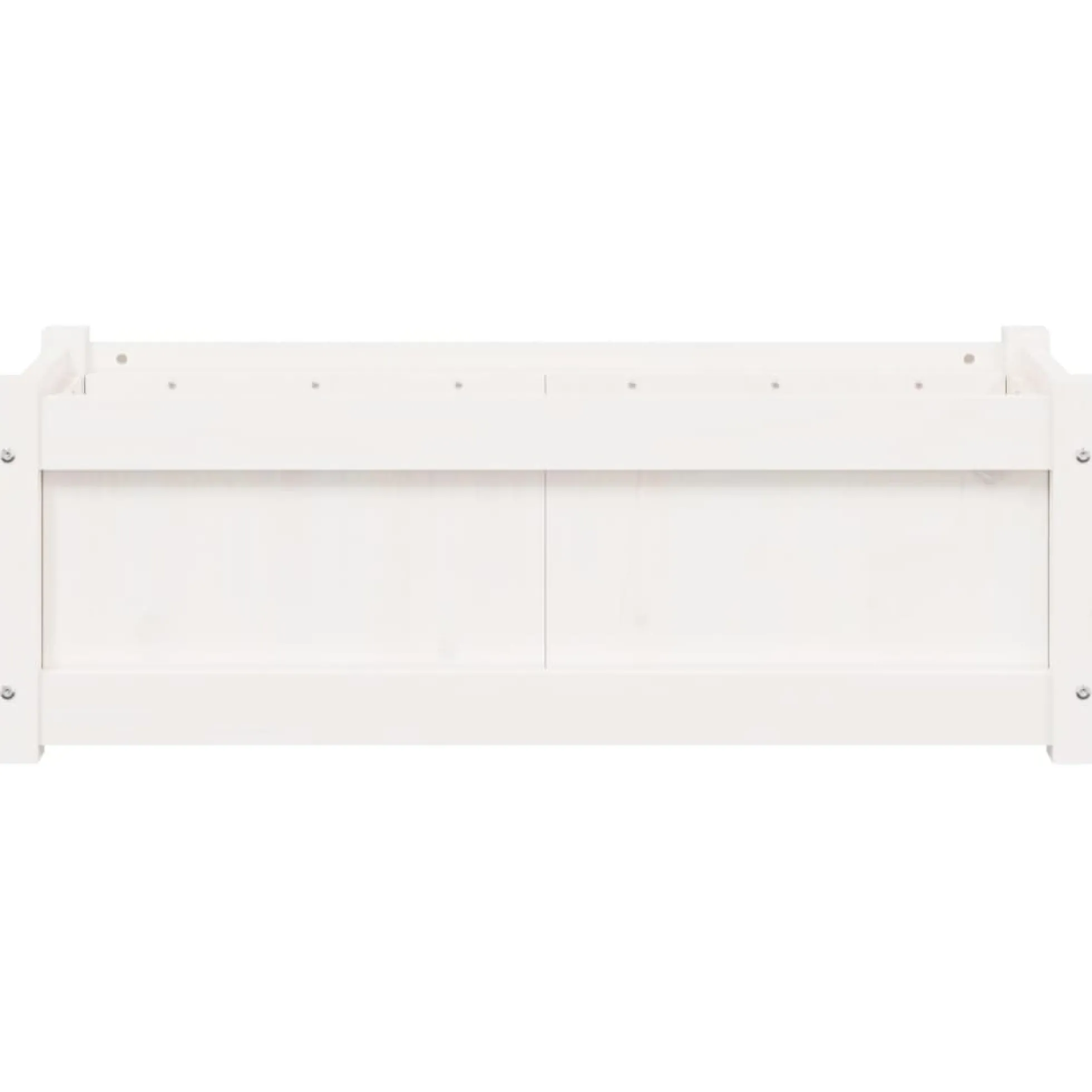Jardinera De Madera Maciza De Pino Blanca 90x31x31 Cm