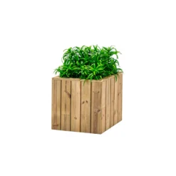 Jardinera De Madera Para Exterior 50x50x50 Cm Atrium Hortalia