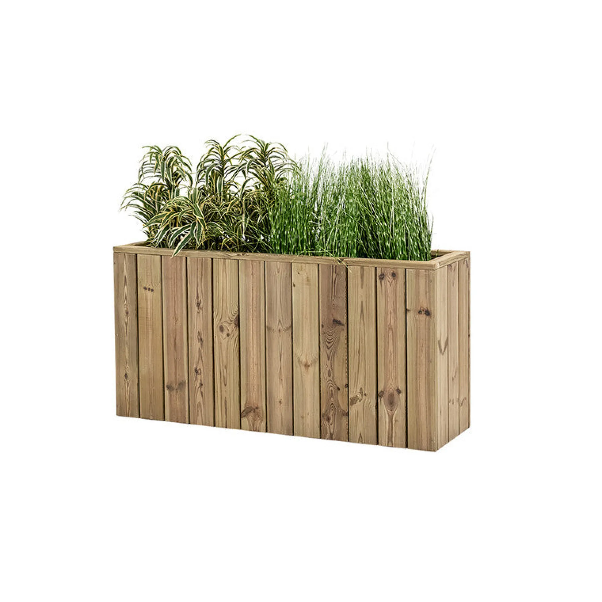 Jardinera De Madera Para Exterior 120x34x60 Cm Atrium Hortalia