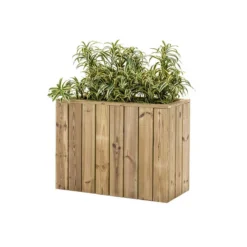 Jardinera De Madera Para Exterior 80x34x60 Cm Atrium Hortalia