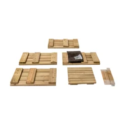 Jardinera De Madera Para Exterior 40x40x60 Cm Atrium Hortalia