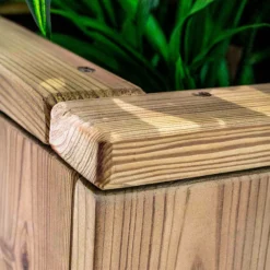 Jardinera De Madera Para Exterior 100x34x40 Cm Atrium Hortalia