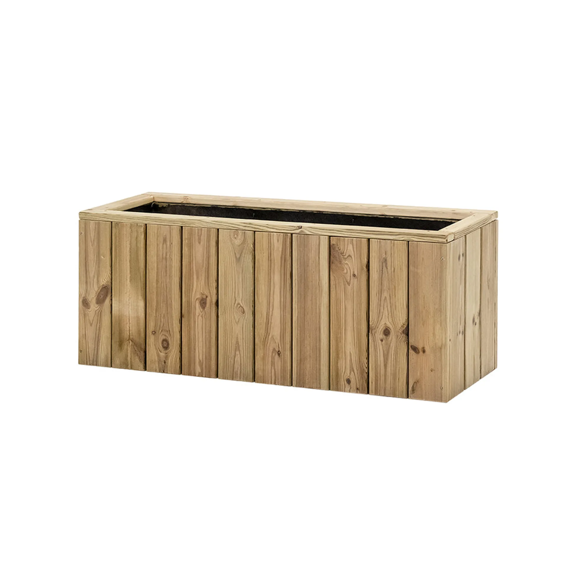 Jardinera De Madera Para Exterior 100x34x40 Cm Atrium Hortalia