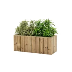 Jardinera De Madera Para Exterior 100x34x40 Cm Atrium Hortalia