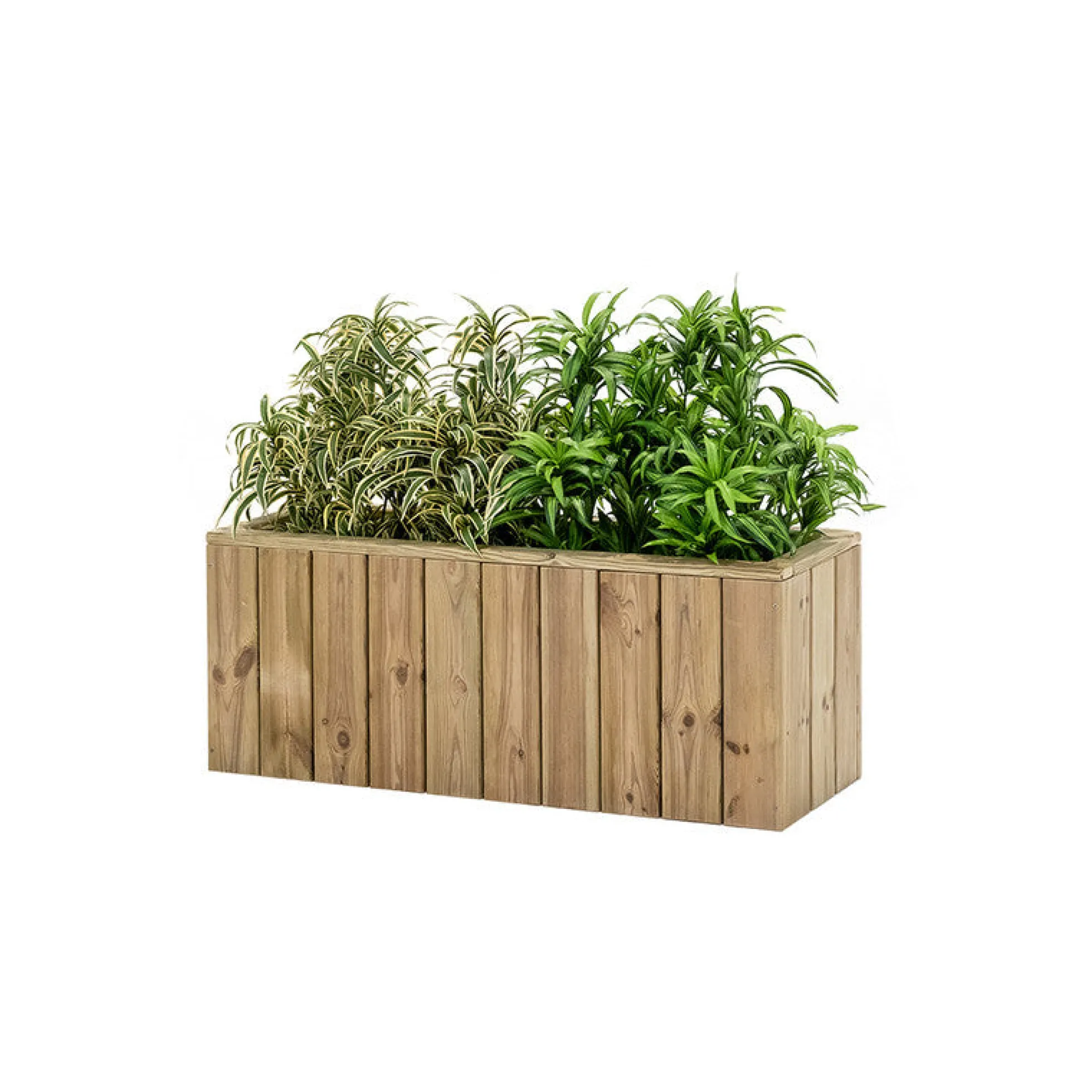 Jardinera De Madera Para Exterior 100x34x40 Cm Atrium Hortalia
