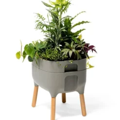 Jardinera Elevada Urbalive Low Antracita Con Auto-riego