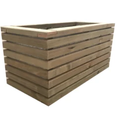Jardinera Luxe De Madera Tratada Vidahuerto 120x60x60 Cm.
