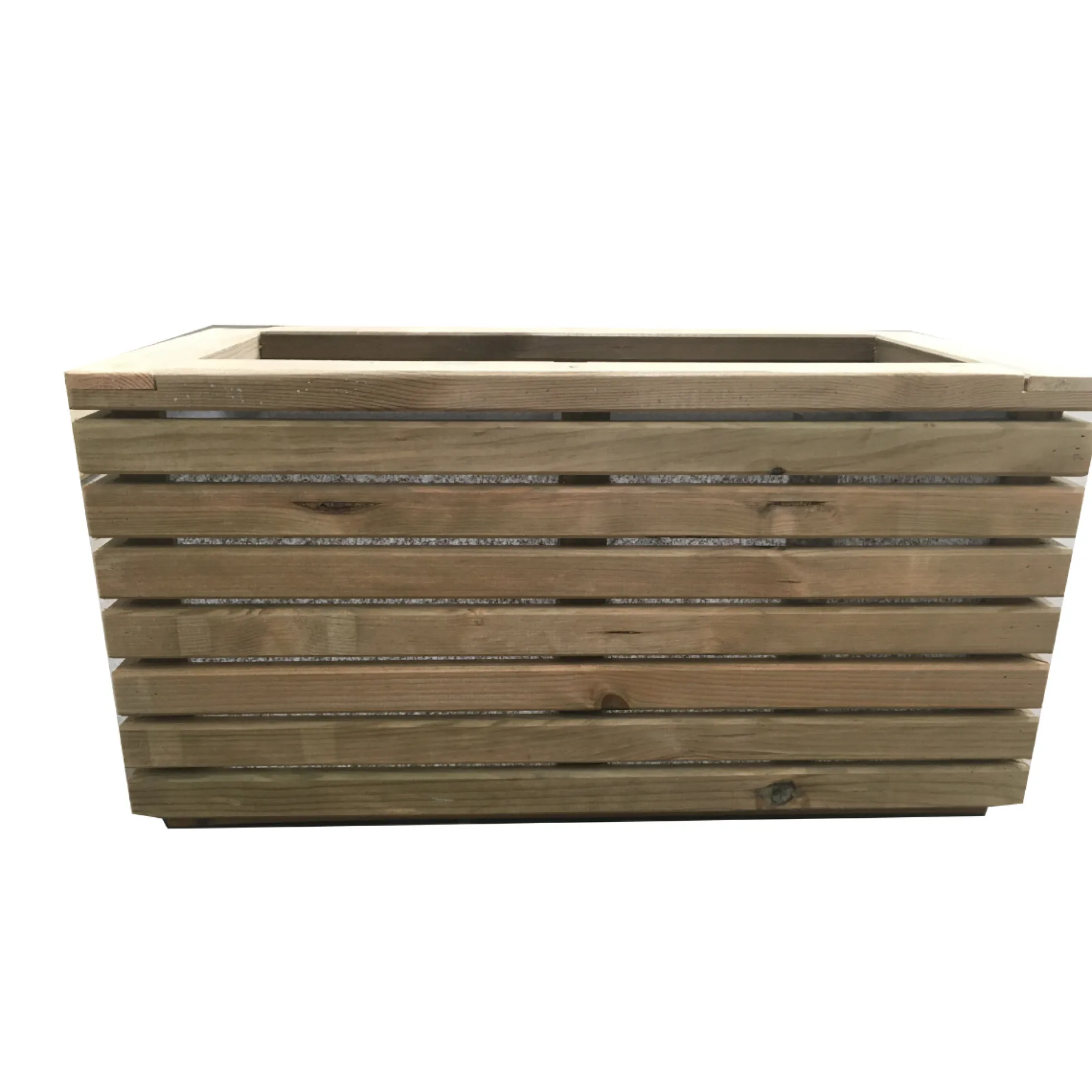 Jardinera Luxe De Madera Tratada Vidahuerto 120x60x60 Cm.
