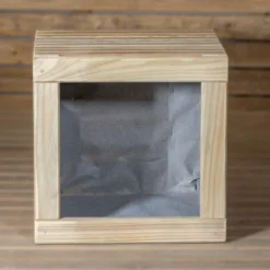 Jardinera Luxe De Madera Tratada Vidahuerto 50x50x50 Cm.