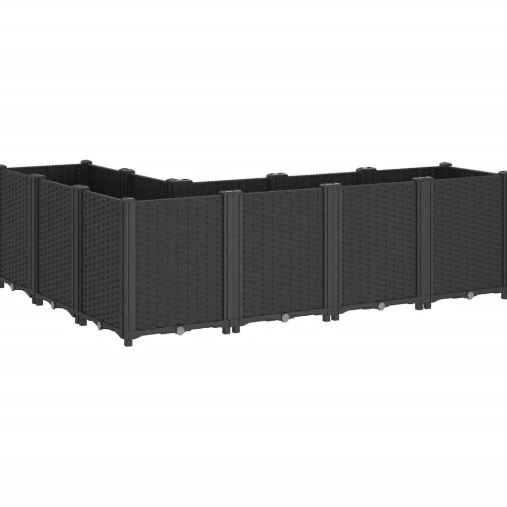 Jardinera Pp Negro 160x120x53 Cm