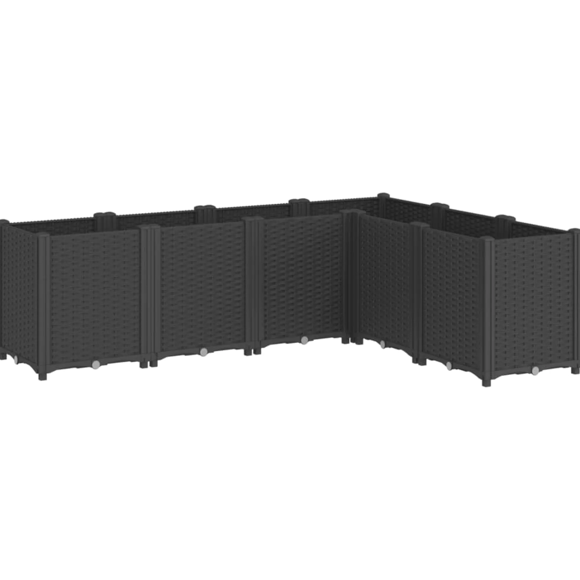 Jardinera Pp Negro 160x120x53 Cm