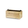 Jardinera Rectangular De Madera Tratada 80x40x40 Cm Ghio Hortalia