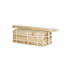 Jardinera Vertical Madera Tratada Exterior Stand Line Wall KD 4B Hortalia