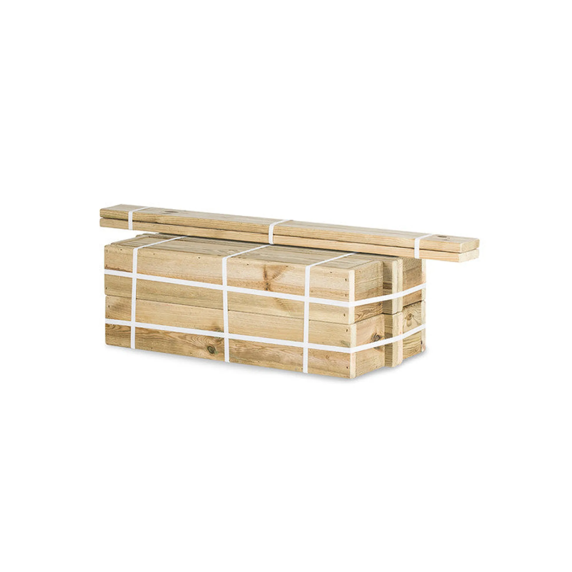 Jardinera Vertical Madera Tratada Exterior Stand Line Wall KD 4B Hortalia