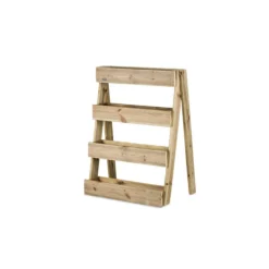 Jardinera Vertical Madera Tratada Exterior Stand Line Island KD 4B Hortalia