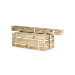 Jardinera Vertical Madera Tratada Exterior Stand Line Island KD 4B Hortalia
