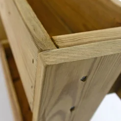 Jardinera Vertical Stand Line Wall 2B Madera Tratada Exterior Hortalia