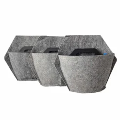 Jardín Vertical Modular Citysens Con Riego Automático De 3 Maceteros – Negro Con Funda Téxtil Reciclada