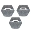 Jardín Vertical Modular Citysens Con Riego Manual De 3 Maceteros – Blanco Con Funda Téxtil Reciclada