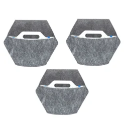 Jardín Vertical Modular Citysens Con Riego Manual De 3 Maceteros – Blanco Con Funda Téxtil Reciclada