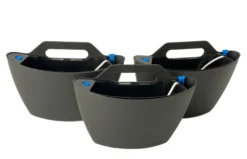Jardín Vertical Modular Citysens Con Riego Automático De 3 Maceteros – Negro, Polipropileno 100% Reciclado