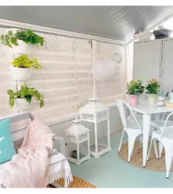 Jardín Vertical Modular Citysens Con Riego Automático De 6 Maceteros – Blanco, Polipropileno 100% Reciclado