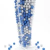 Jarrón Estrella Mini Chococranch Blancas Deluxe Azul + Perla 800g
