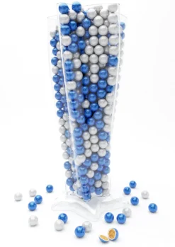 Jarrón Estrella Mini Chococranch Blancas Deluxe Azul + Perla 800g