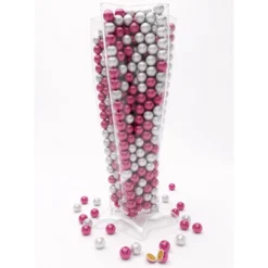 Jarrón Estrella Mini Chococranch Blancas Deluxe Rosa + Perla 800g