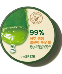 Jeju Fresh Aloe Soothing Gel 99% Frasco_ Gel Calmante Aloe 99% Jar_300ml