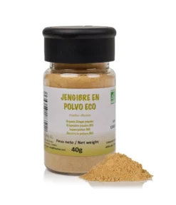 Jengibre En Polvo Ecológico | Calidad | Frisafran 40 G
