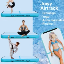 Jowy Airtrack 400x100x20cm Colchoneta Inflable, Color Azul