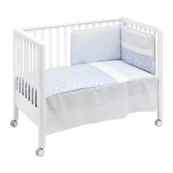 Juego de colcha + protector para cuna Star 60x120 cm. Beige
