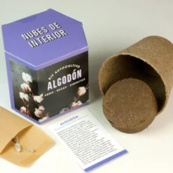 Kit Autocultivo de Algodón Cultiva tu Propia Planta en Casa | Regalo Original y Decorativo - Resetea