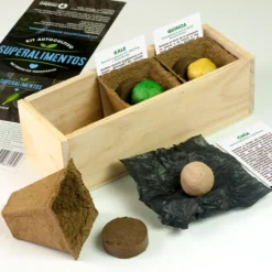 Kit Autocultivo Superalimentos Chía, Kale y Quinoa | Regalo Foodie y Vida Saludable - Resetea
